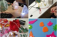 collage of paper lantern projects